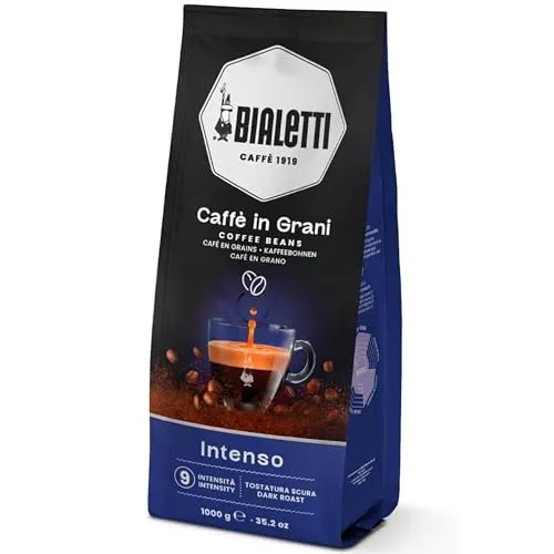 Bialetti Esperto Grani Intenso Kaffeebohnen 1 kg - Intensiver Genuss - Entdecken Sie den vollmundigen Geschmack der Bialetti Esperto Grani Intenso Kaffeebohnen. Ideal für die Zubereitung von aromatischem Kaffee und perfekt für den täglichen Genuss.