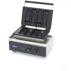 Gastro Waffelmacher - Penis - 4 Waffeln gleichzeitig - Sonstige Gastronomieartikel, professionelles Waffeleisen für bis zu 4 Penis-Waffeln, mit Antihaftbeschichtung und verstellbarem Thermostat für perfekte Ergebnisse.