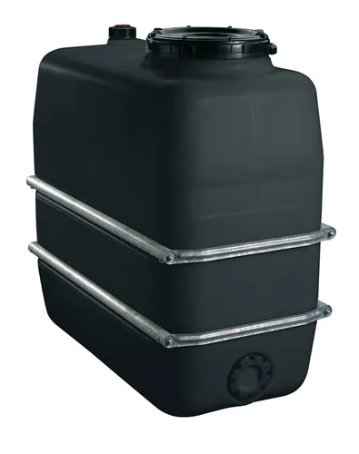 GRAF Raumspartank 2500 Liter schwarz aus lebensmittelechten PE - Wasserspeicher & Regentonnen, ideal für platzsparende Regenwassernutzung und aus lebensmittelechten Materialien gefertigt.