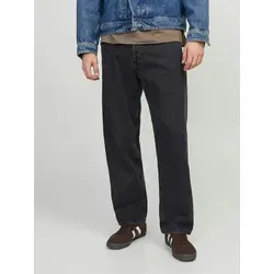 JACK & JONES Herren Jjialex Jjoriginal Sq 737 Jeanshose - Herren-Jeanshose im klassischen Five-Pocket-Design, strapazierfähiger Black Denim mit entspannter Passform für zeitlosen Komfort.