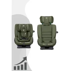 Joie i-Size Every Stage R129 Cobble Stone Autositz - Kinderautositz, der von der Geburt bis zum 12. Lebensjahr verwendet werden kann und höchste Sicherheit mit i-Size-Zertifizierung bietet.