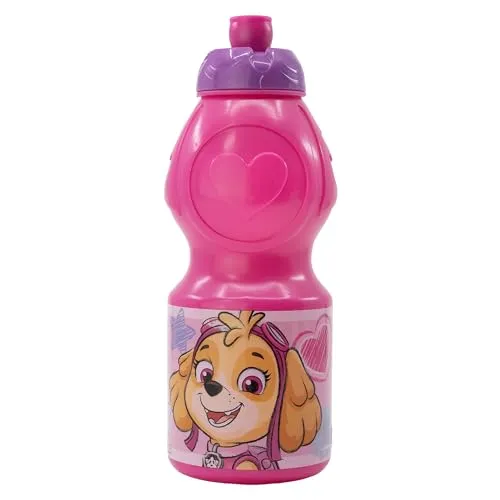 Stor KINDER-SPORTFLASCHE 400 ML | PAW PATROL GIRL SKETCH ESSENCE, Rosa
