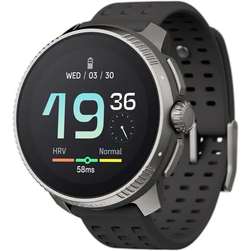 Suunto Race Titanium Charcoal - Hochleistungs-Smartwatch - Uhren für Wettkampf & Training - Mit 40 Stunden Akkulaufzeit, über 95 Sportmodi und GPS-Navigation ist die Suunto Race ideal für Athleten, die ihre Leistung optimieren wollen.