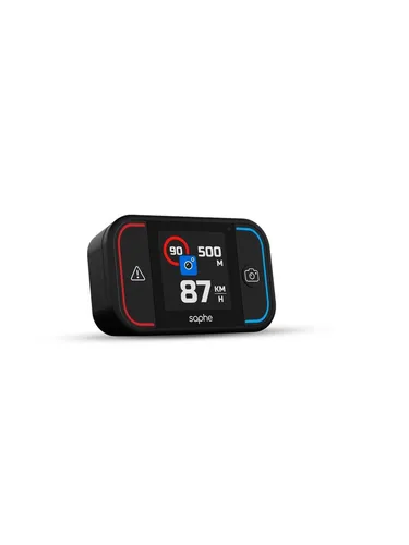 Saphe Drive Pro Blitzerwarner - Farbdisplay, kompatibel mit CarPlay & Android Auto, warnt vor Blitzern und Gefahren in Echtzeit
