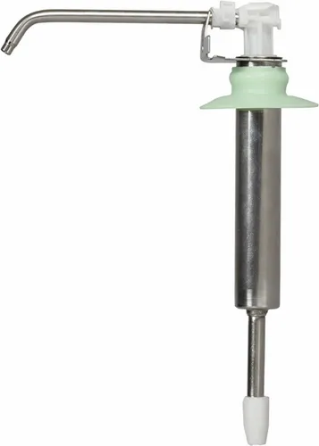 IMP Edelstahlpumpe für Flüssigkeiten 500 ml - Ophardt Hygiene - Die langlebige Ophardt IMP Edelstahlpumpe für 500 ml Eurospender bietet eine einstellbare Dosiermenge von 1,5 bis 3,0 ml pro Hub. Ideal für Flüssigseifen, Desinfektionsmittel und Lotionen. Spülmaschinengeeignet und einfach zu reinigen!