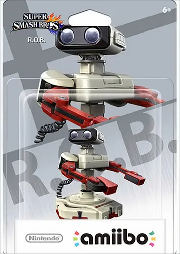 Nintendo amiibo Smash R.O.B. F.F. #54 - Interaktive amiibo-Figur in Famicom-Farben, die mit mehreren Nintendo-Spielen kompatibel ist. Freischaltung neuer Inhalte und Verbesserung des Spielerlebnisses garantiert!