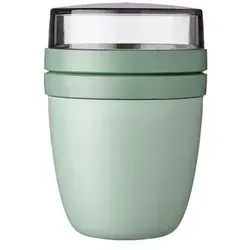 Mepal Müslibecher Lunchpot Ellipse Nordic Sage - Sonstige Küchenhelfer - BPA-frei, 100% auslaufsicher und ideal für den Transport flüssiger Lebensmittel mit zwei Kammern (500ml + 200ml)
