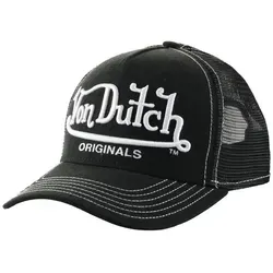 Von Dutch Trucker Cap Von Dutch Originals Trucker Cap RIVERSIDE Cotton Twill (Basecap, Meshcap, Trucker Kappe) schwarz