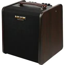 NUX STAGEMAN II Akustikgitarren Verstärker - 80 Watt tragbarer Verstärker mit wiederaufladbarem Akku, ideal für Straßenmusiker und Live-Auftritte.