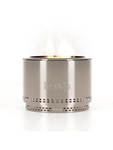 Smokeless FirePit - Chief - Eleganter, rauchfreier Feuerstellen für 8-12 Personen, ideal für große Zusammenkünfte. Mit fortschrittlichem Doppelverbrennungssystem für klare Flammen und schnelle 10-Minuten-Setup-Zeit.