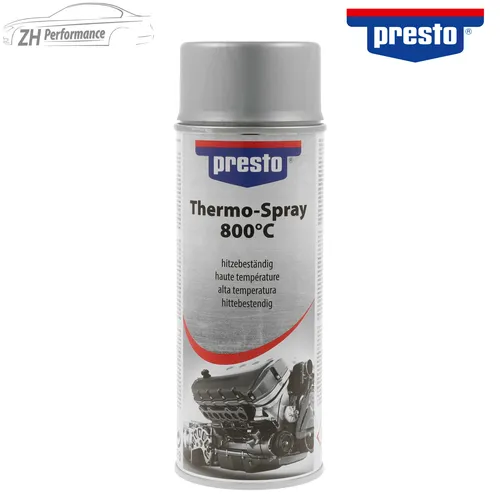 presto Thermo Lack Spray silber Spraydose hitzebeständig bis 800 Grad 400ml