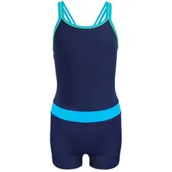 Aquarti Mädchen Badeanzug Racerback in Blau, Größe 128 - Baby-Bademode, stylischer Racerback-Schnitt für optimalen Tragekomfort beim Schwimmen, ideal für aktive Mädchen.