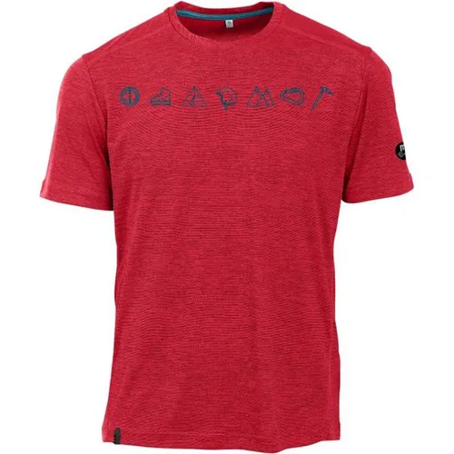 MAUL Herren Shirt Grinberg - Sportliches Funktions T-Shirt - Atmungsaktives 1/2 T-Shirt mit authentischen Prints. Das innovative Material sorgt für ein dauerhaft frisches Tragegefühl, ideal für aktive Bergtouren und Outdoor-Abenteuer.