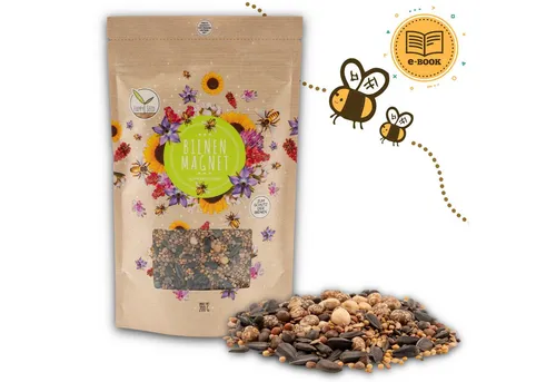 HappySeed Blumensamen Blumenwiese Samen für eine bunte Bienenweide - Farben. Wildblumensamen, 0.2 kg, Bienenfreundlich