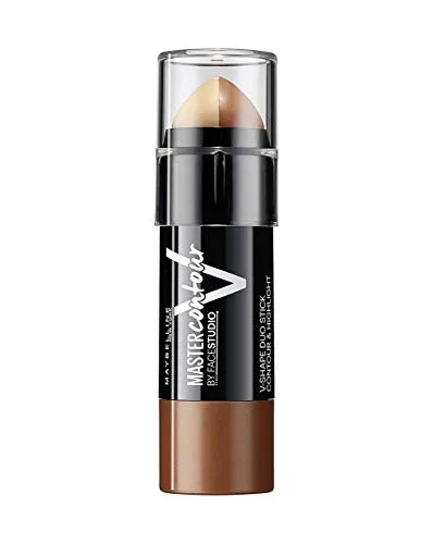 MAYBELLINE New York Master Contour V-Shape Duo Stick, 0 Dunkel, 7 g (1er Pack)