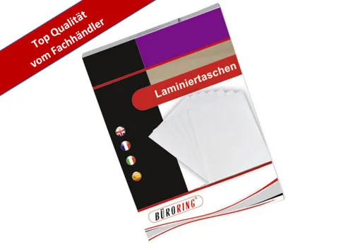 Laminierfolien  65 x 95 125 Mic neu Visitenkarte DIN Umkarton beste Qualität 100