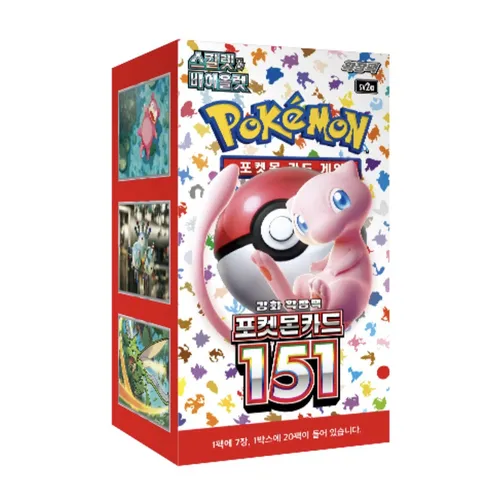 Pokemon Karte 151 Booster Box - Scharlachrot & Violett - TCG OVP Displays mit 140 Karten, ideal für Sammler und Pokémon-Fans. Enthält seltene Booster-Karten und das beliebte Charakter-Mew aus der Edition Scharlachrot und Violett.