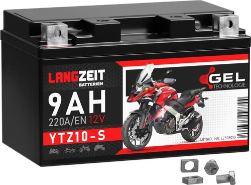 Langzeit Gel Motorradbatterie YTZ10-S 9Ah 12V - KFZ-Batterien mit doppelter Lebensdauer und extrem hoher Startleistung – ideal für moderne Motorräder mit hohen Energiebedürfnissen.
