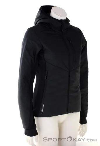 Mons Royale Womens Arete Merino Insulated Hooded Jacket - Schwarz XS - Funktionsjacke für Damen, isolierend aus 100 % Merinowolle, leicht und umweltfreundlich mit wasserabweisendem Obermaterial für optimalen Wetterschutz beim Freeriden.