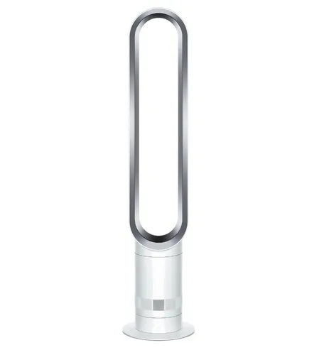 DYSON Turmventilator AM07 - Leise & Effizient - Ventilatoren mit patentierter Air Multiplier Technologie für einen starken, gleichmäßigen Luftstrom ohne Rotoren. Ideal für ruhige Nächte dank Sleep-Timer-Funktion und 60 % leiser als das Vorgängermodell.