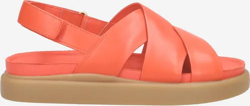Clarks Sandalette Aristella Sun - Rot, Damen - Wanderschuhe mit Klettverschluss und Contour Cushion Fußbett für extra Komfort, ideal für lange Spaziergänge und den Alltag.