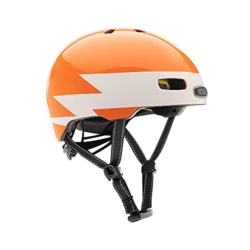 Nutcase Kinder Fahrradhelm Little Nutty MIPS Gloss, Lightning, 48-52 cm - Fahrradhelm mit MIPS-Technologie für erhöhten Schutz, 11 Lüftungsschlitze für optimale Belüftung und Fidlock Magnetverschluss für einfaches Anlegen.