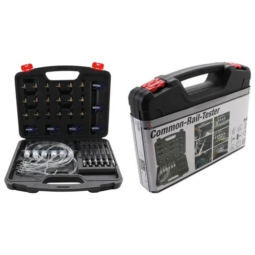 BGS 8106 Common Rail Tester mit 24 Adaptern - Motoreninstandsetzung: Präzises Prüfgerät für Injektoren, inklusive 24 Adapter für vielseitige Anwendungsmöglichkeiten.