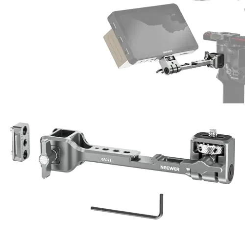 NEEWER NATO Monitorhalterung für RS Gimbal, 360° drehbare Feldmonitorhalterung mit NATO Klemme und 1/4" Gewinde, kompatibel mit DJI RS5, RS4, RS4PRO, RS3, RS3PRO, RS2, RSC2, RoninS, RoninSC, GA021