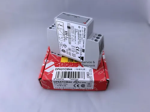 Carlo Gavazzi DPA51CM44 3-Phasen Relais - Steuerungsrelais zur Phasenüberwachung, erkennt asymmetrische Lasten und Phasenausfälle, ideal für industrielle Anwendungen mit AC 400V.