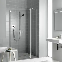Kermi RAYA Seitenwand beweglich RA TBR 1850 BV: 720-750 Silber Mattglanz ESG klar Clean
