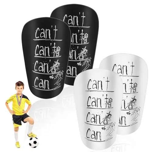 VMUTGA 4pcs Mini Football Shin Pads, Mini Schienbeinschoner, Kinder Fußball 10 x 6cm Kleiner Schienbeinschutz Fussball für Erwachsene & Jugendliche Kinder
