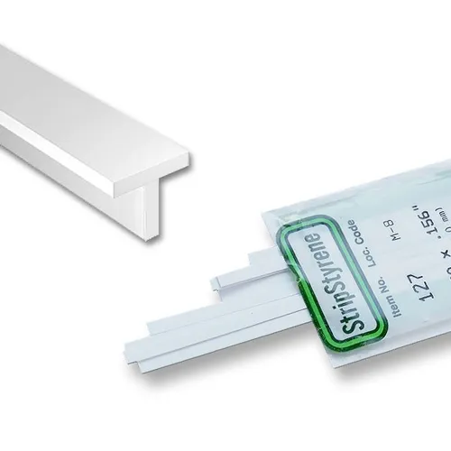  Evergreen T-Profil 1,4 x 1,4 mm Nr. 762, 4 Stück, Länge 355 mm 3,84€/m