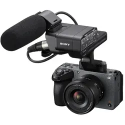 Sony Alpha FX30 Cinema Line Camcorder mit XLR-Griffeinheit - Professioneller Camcorder für hochwertige Filmproduktionen, inklusive XLR-Griffeinheit für erstklassigen Sound.
