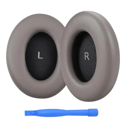 Ersatz Ohrpolster für Sennheiser Momentum 4 Wireless Over-Ear Kopfhörer von MMOBIEL - Memory- Schaumstoff und Protein PU Kopfhörer Ohrpolster - Ersatzpolster – Braun