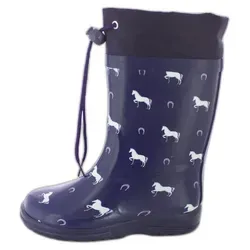 Beck Mädchen Horses Gummistiefel, Violett, 28 EU - Gummistiefel für Mädchen in Violett, aus hochwertigem Gummi, ideal für nasse Tage und Abenteuer im Freien.