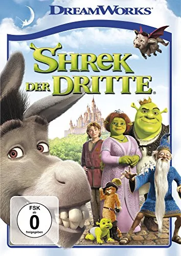 Shrek 3 - Der Dritte - Animationsfilm, Freigegeben ab 6 Jahren, mit humorvollen Abenteuern und liebenswerten Charakteren für die ganze Familie.