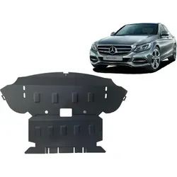 Stahl Unterfahrschutz für Motor Mercedes C-Klasse W205 4x4 - Robuster Unterfahrschutz aus Stahl für die Mercedes C-Klasse W205 4x4. Einfache Montage dank werksseitiger Befestigungspunkte. Schützt effektiv vor Stößen und Schmutz, ideal für den täglichen Einsatz.