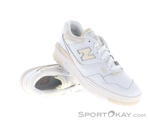 New Balance Damen Sneaker Low BBW 550 Weiss 37 - Damen-Sneaker mit Gummisohle, gepolstertem Kragen und Zunge für optimalen Komfort, ideal für stilvolle Freizeitlooks.