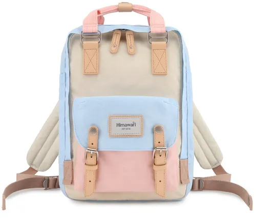 Himawari 188L 14'' Laptop-Rucksack (Pastell) - Notebook-Koffer & -Taschen, stilvoller und leichter Rucksack mit 39 cm Höhe, perfekt für Schule und Freizeit.