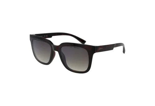 Esprit Sonnenbrille ET39127 52545 braun - Sonnenbrille mit 100% UV-Schutz, brauner Vollrandfassung aus Kunststoff und grauen Verlaufsgläsern für stilvollen Schutz an sonnigen Tagen.