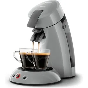 Senseo Original HD6553 - 1-Tassen-Kaffeemaschine für Kaffeepads, 0,7 l Wassertank, 1450 W Leistung, elegantes Grau und ideal für schnellen Kaffeegenuss