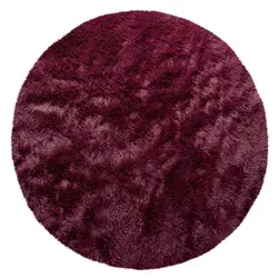 Kadima Design Teppich, Lila, Textil, Rund, 160x160 cm, in verschiedenen Größen erhältlich, Teppiche & Böden, Teppiche, Hochflorteppiche & Shaggys