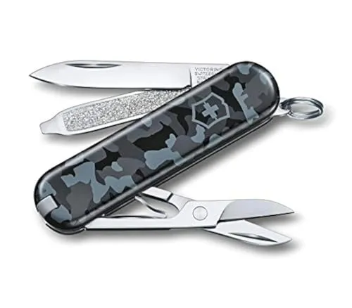Victorinox Classic Taschenmesser (0.6223.942) - Kompaktes Taschenmesser mit 7 Funktionen, ideal für Abenteuer und den täglichen Gebrauch.