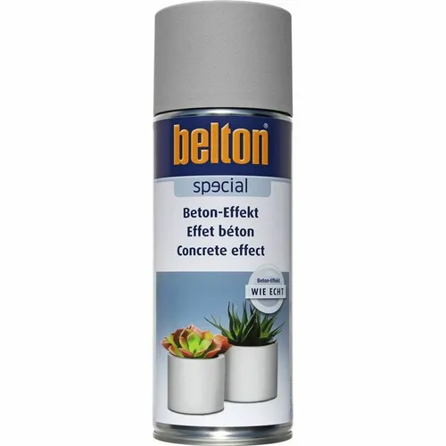 Belton Special Lackspray Beton Effekt Optik 400ml - Hochwertiges 400ml Sprühfarbe für kreative Deko-Projekte. UV-beständig und glänzend, ideal für verschiedene Materialien. Perfekt für den Innenbereich, sorgt für beeindruckende Effekte!