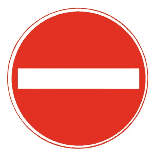 Adco Verkehrszeichen 267 Ronde 600 mm Verbot der Einfahrt RAL-Gütezeichen Folie RA2