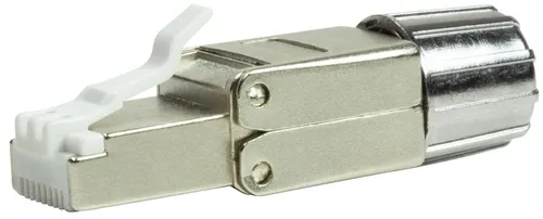 LogiLink RJ45 Stecker Kat.8.1 zur Feldkonfektionierung - Sonstiges Serverzubehör, unterstützt Datenübertragungen bis zu 40 Gbit/s und bietet werkzeugfreie Installation für effiziente Netzwerkkonfiguration.