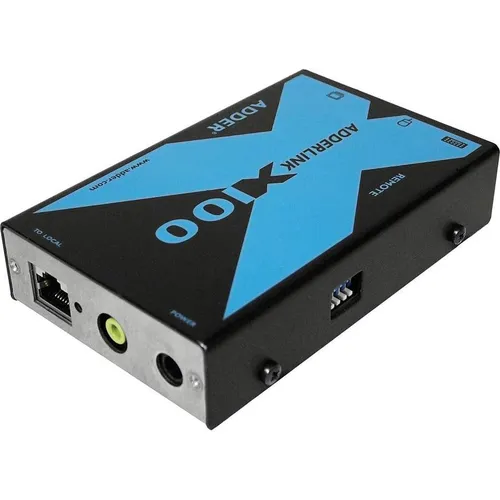 Adder Adderlink X100 VGA - USB and audio KVM extender set over CAT to 100 meters KVM+AUDIO EXTENDER USB (X100A-USB/P-IEC)