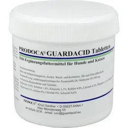 Guardacid-Tabletten Vet 50 ST - Tiergesundheit: Diät-Ergänzungsfuttermittel für Hunde und Katzen zur Regulierung des pH-Werts im Urin, fördert die Gesundheit der Harnwege und hilft bei Struvitsteinen.