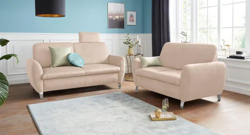 sit&more 2-Sitzer Daytona, inklusive Federkern und einer Kopfstütze