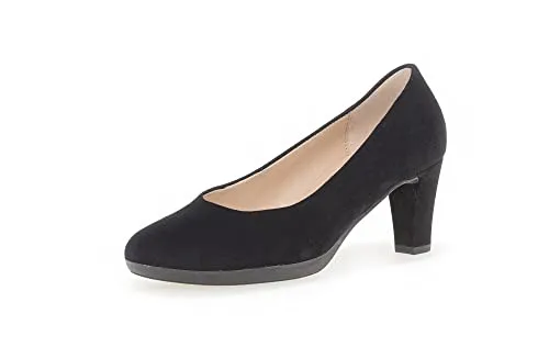 Gabor Damen Plateaupumps, Frauen Absatzschuhe,Ausgehschuhe,Abendschuhe,Court Shoes,Pumps,Plateau,Plateau-Absatz,hohe Sohle,schwarz,36 EU / 3.5 UK